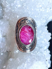 Shield of Compassion Ruby Ring