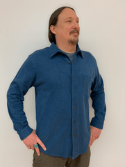 Hemp Shirt Long Sleeve - Floating Lotus