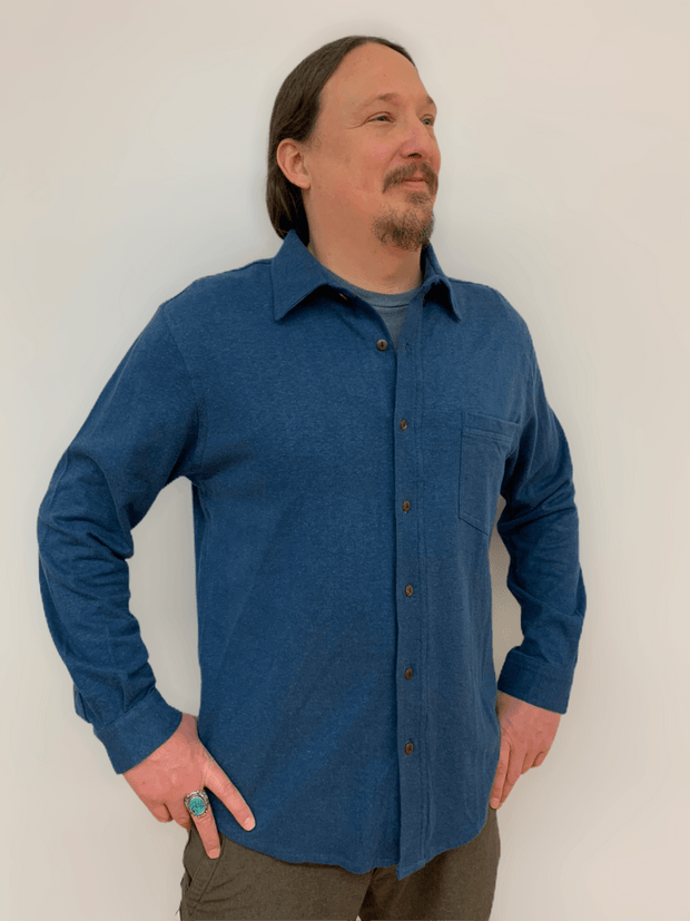 Hemp Shirt Long Sleeve - Floating Lotus
