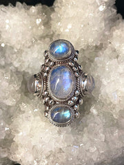 Divine Shield Moonstone Ring