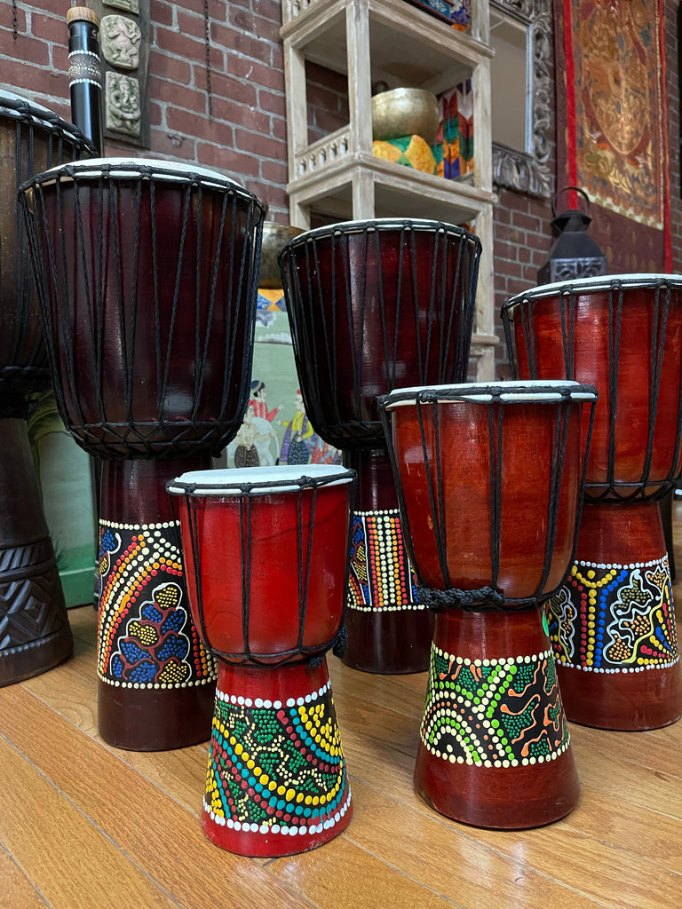 Djembe Beginner Paint, 10 12' 16 20 24 Tall. 