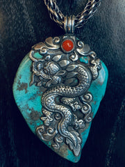 Turquoise Dragon Pendant
