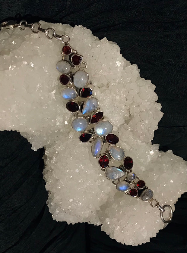 Healing Light Moonstone and Garnet