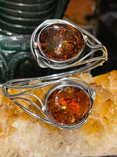 Amber Floral Wrap Bracelet