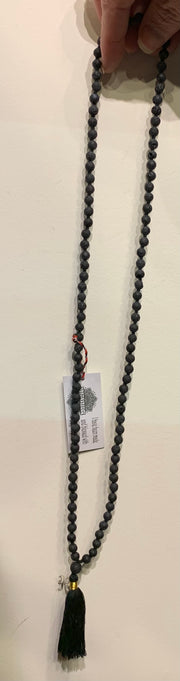 Lava Stone Mala Necklace