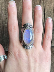 Lunar Rebirth Moonstone Ring