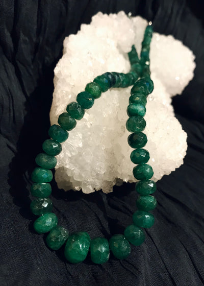 Faceted Emerald Necklace