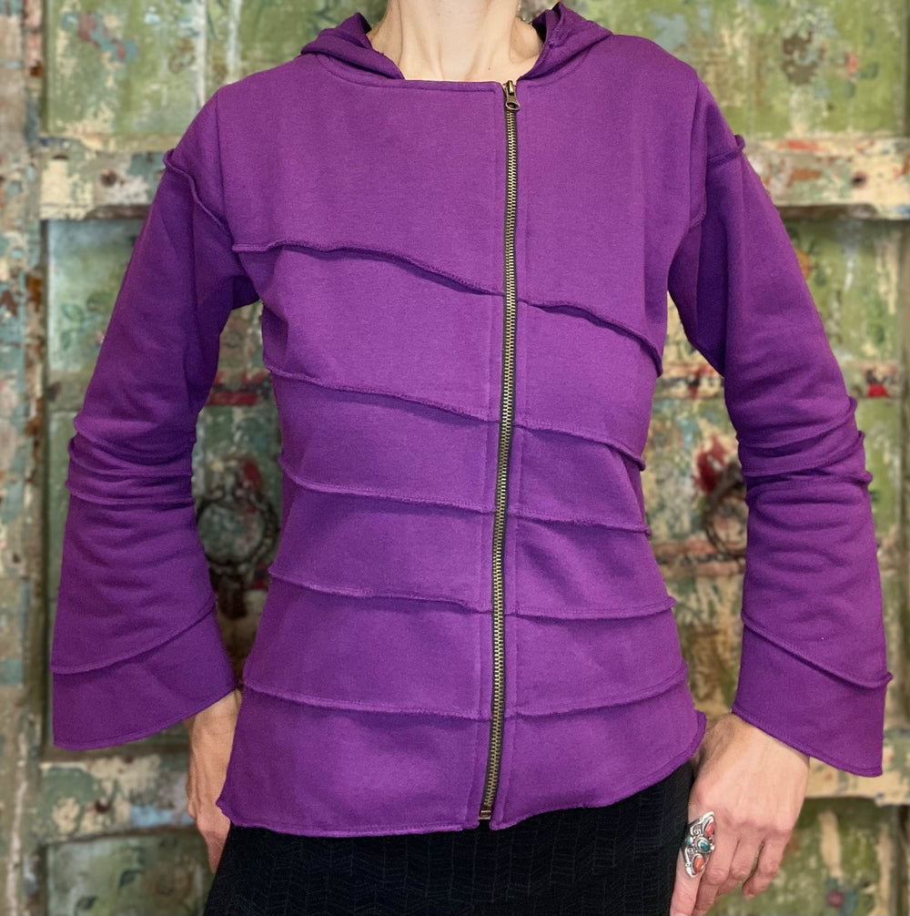 Raven Side Zip Fleece Hoodie